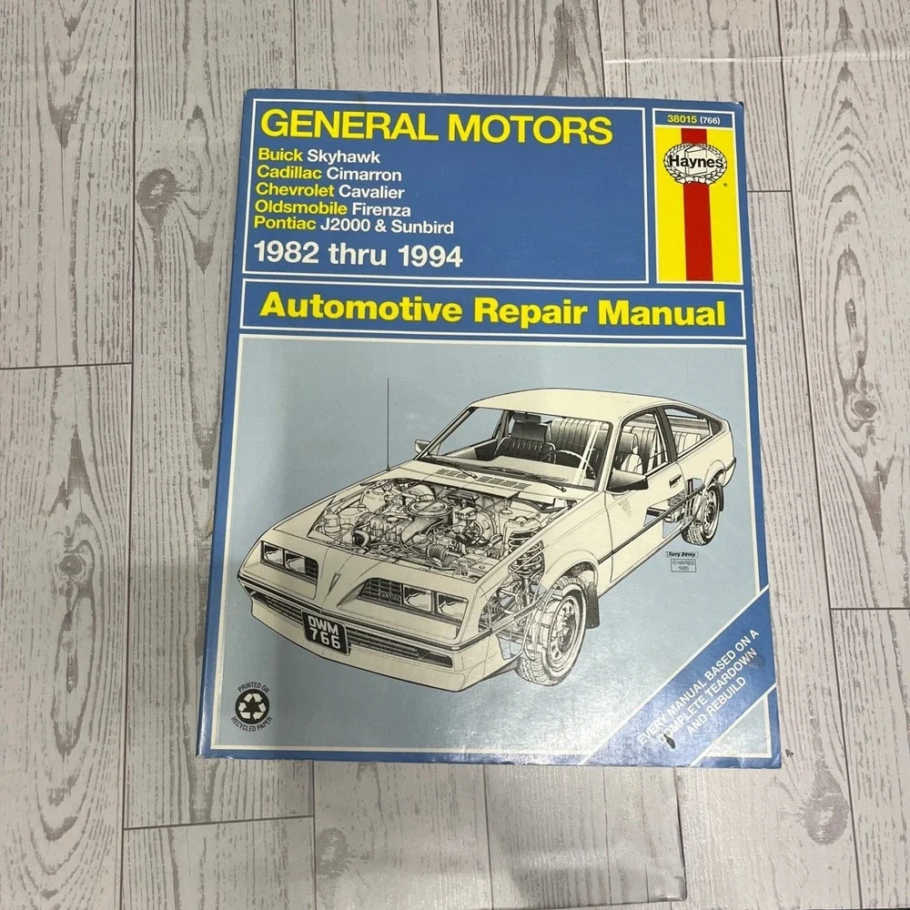 Haynes GM J-cars 1982-1994 Repair Manual Cavalier Sunbird Skyhawk 38015 766